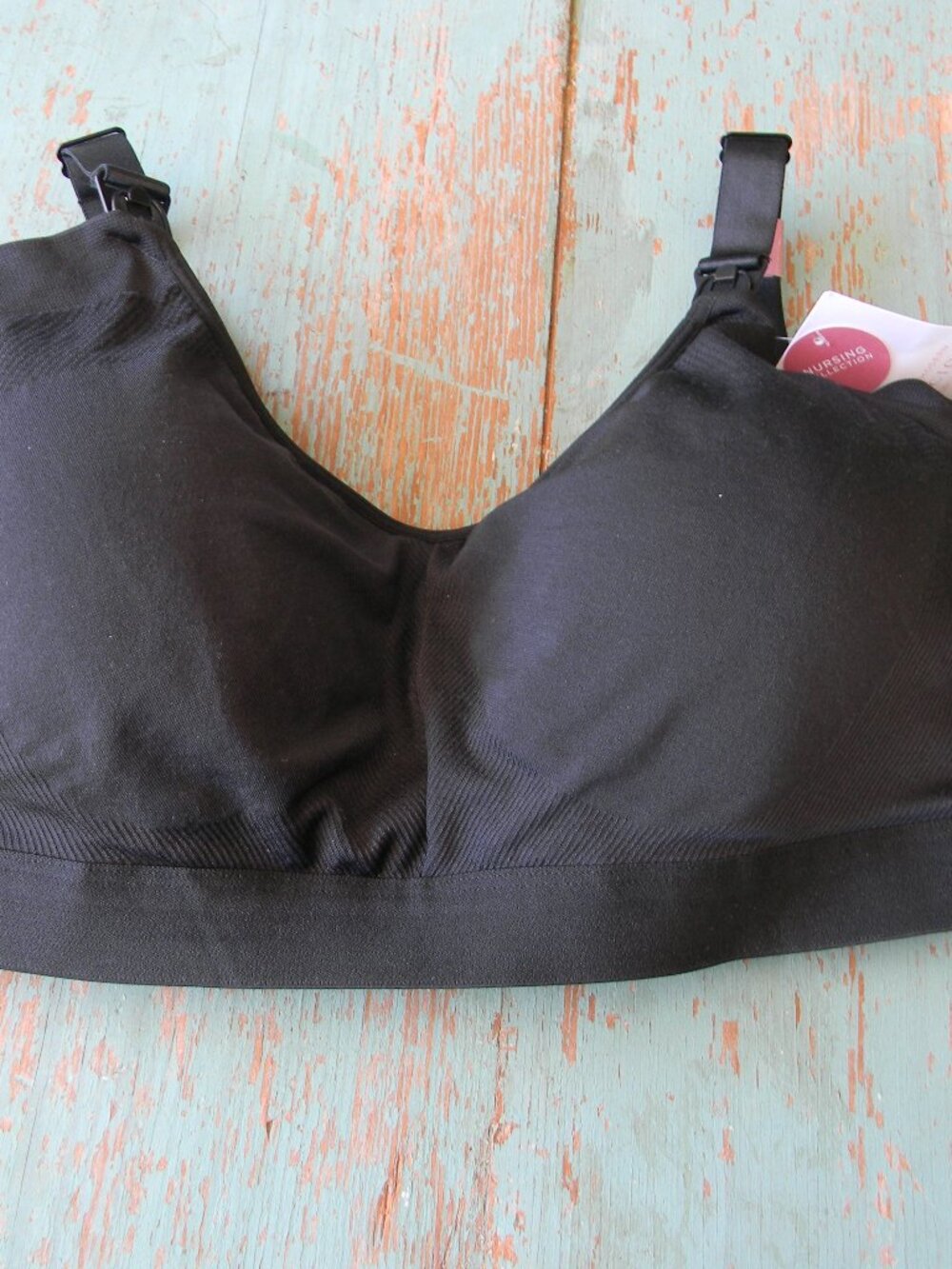 NWT CACIQUE BLACK LINED FULL COVERAGE NO WIRE BRA SZ 14/16 COMFORT